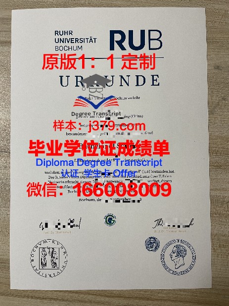 波鸿硕士毕业证：德国高等教育质量的见证