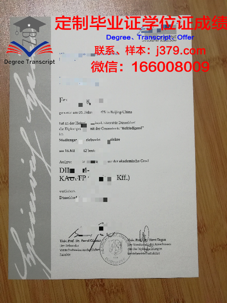 杜塞尔多夫艺术学院博士毕业证：一份跨越艺术与学术的荣耀证书