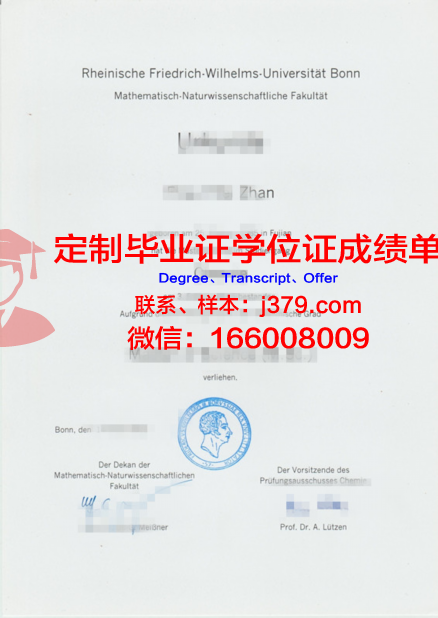波恩大学毕业证案例(波恩大学留学)