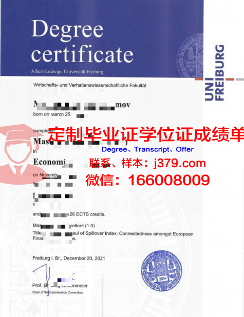 弗莱堡大学diploma证书(弗莱堡大学imp项目)