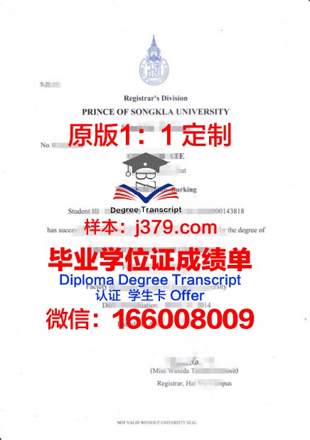 泰国国王科技大学毕业证书图片(泰国国王大学泰国国王科技大学学院)