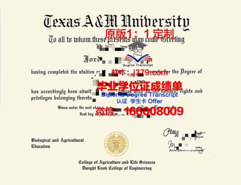 德克萨斯农工大学金斯维尔分校毕业学位