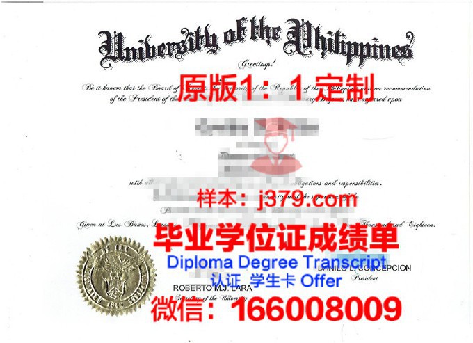菲律宾大学第利曼分校博士毕业证书(菲律宾大学读博)